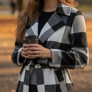 G by Giuliana Monochrome Plaid Jacket